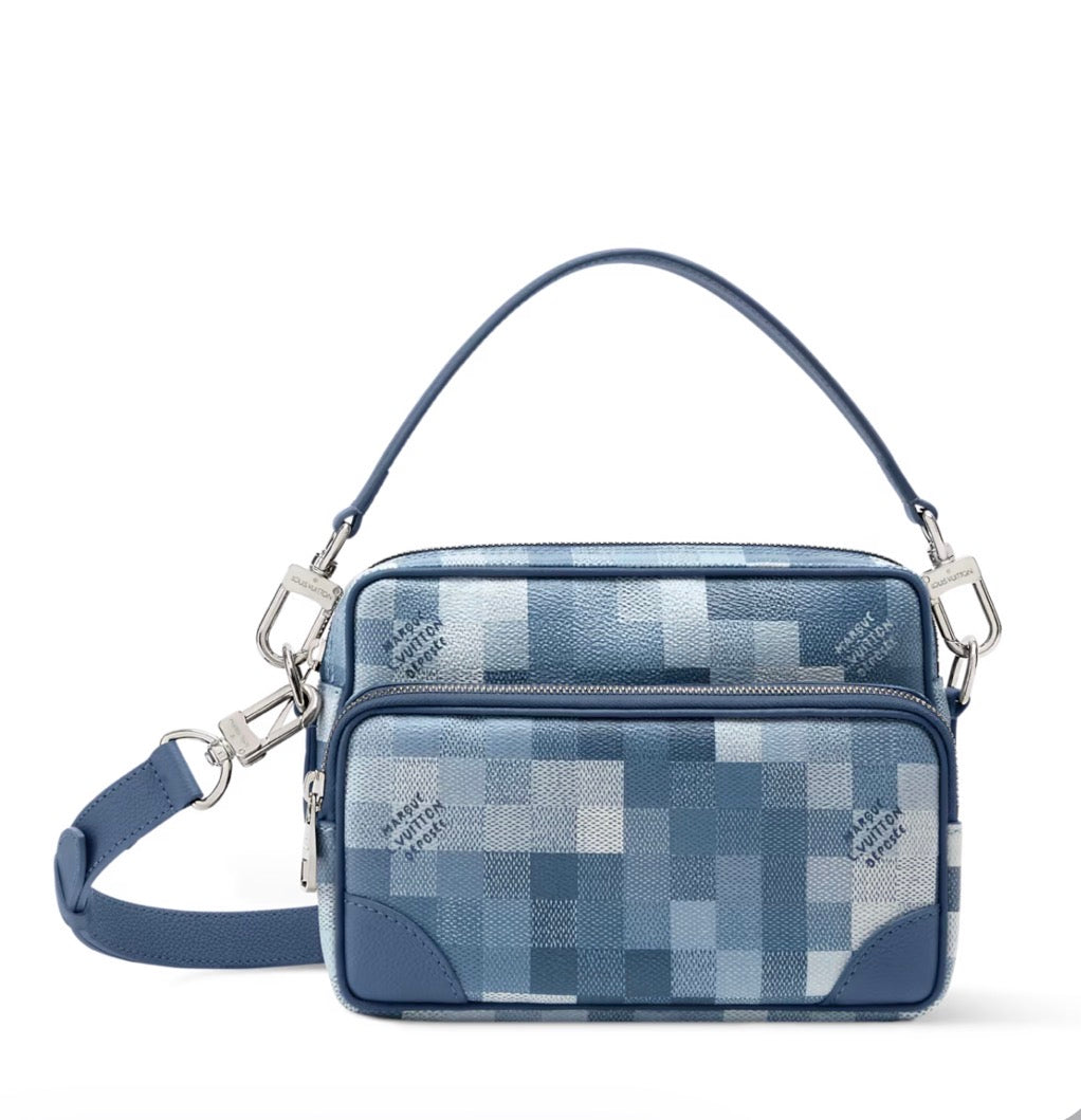 Sac Nil Toile Monogram Bleu