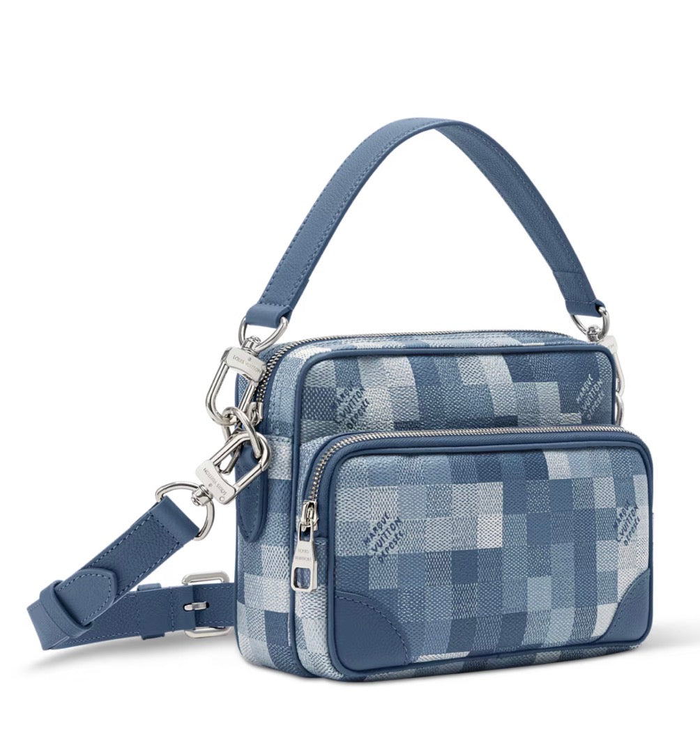 Sac Nil Toile Monogram Bleu
