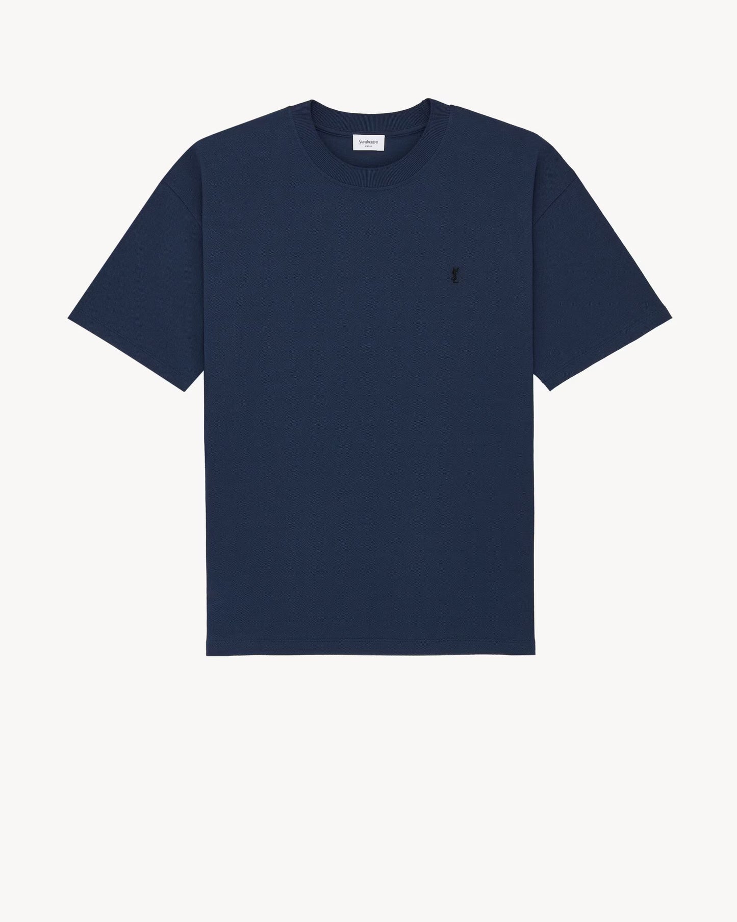 T-Shirt Cassandre Piqué - Bleu Nuit