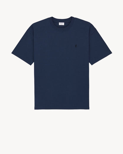T-Shirt Cassandre Piqué - Bleu Nuit
