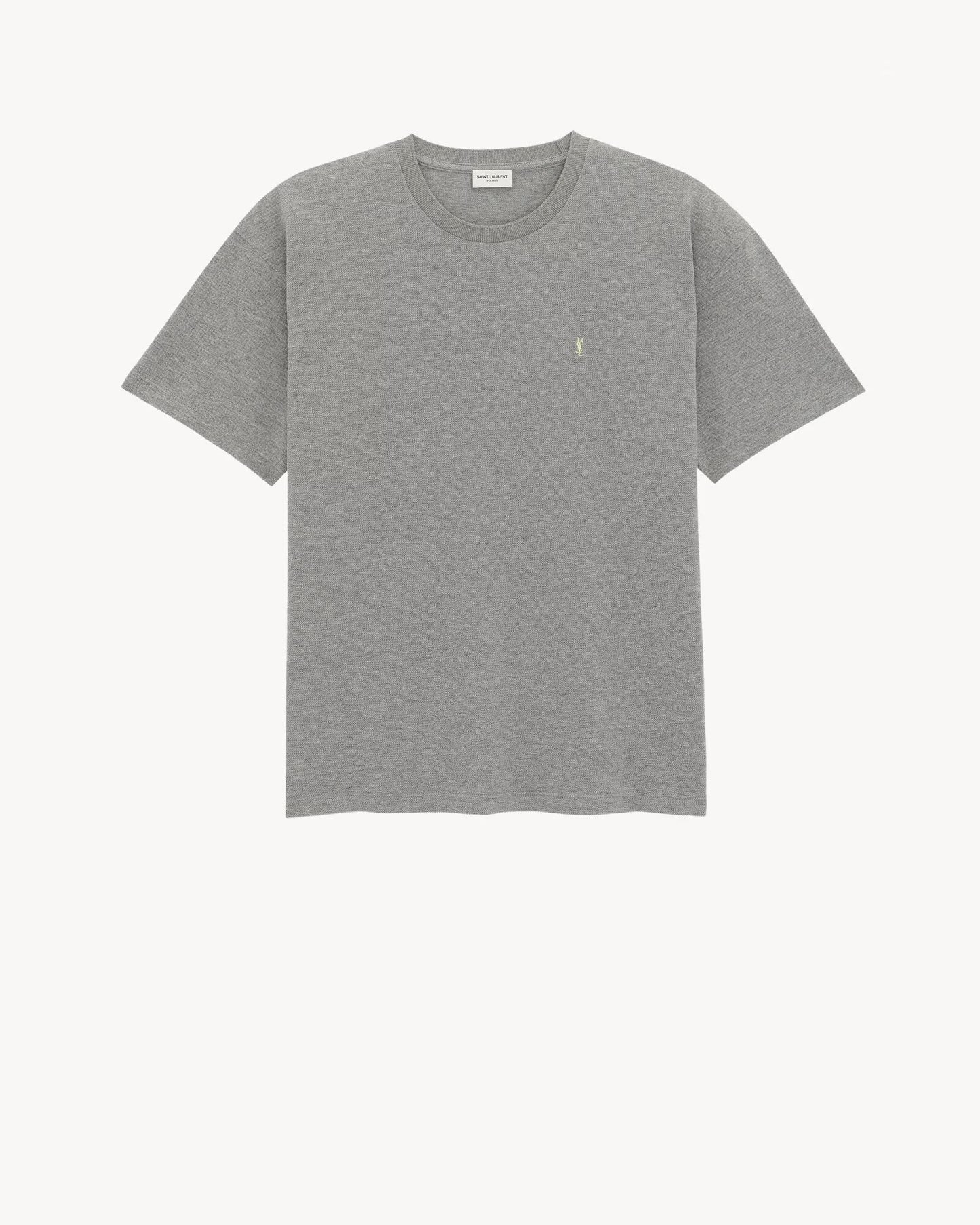 T-Shirt Cassandre Piqué - Grey & Yellow