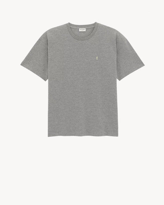 T-Shirt Cassandre Piqué - Grey & Yellow