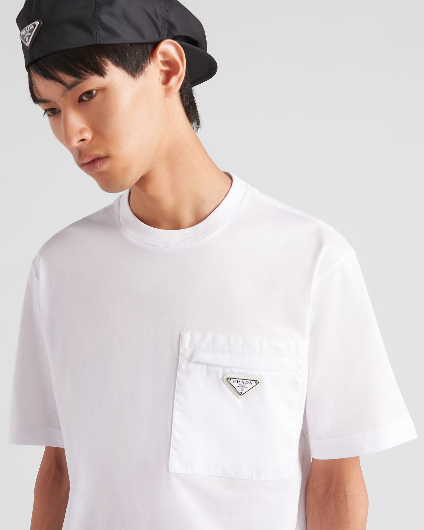 T-Shirt en Re-Nylon Jersey Pocket