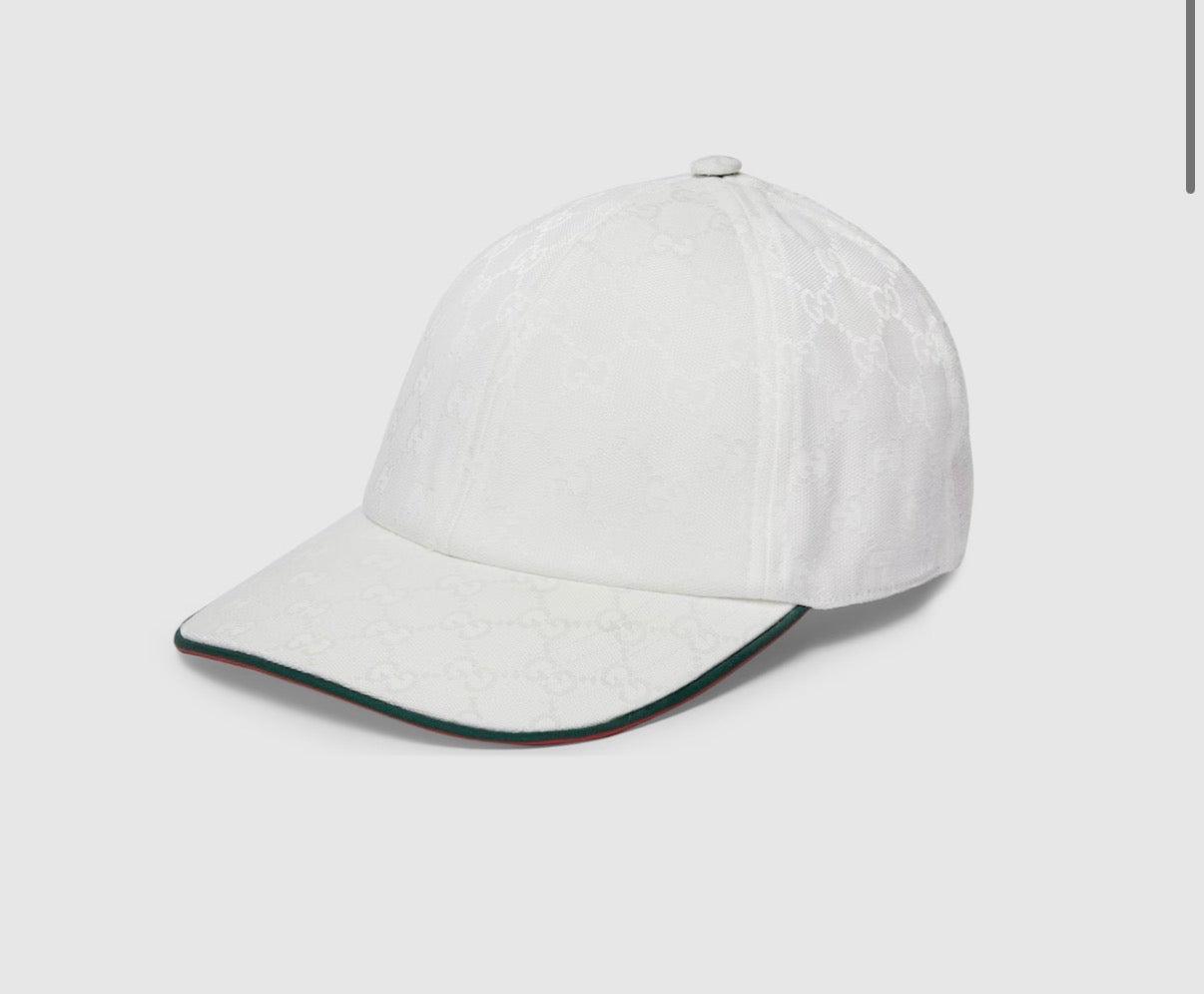 Casquette GG White Monogram