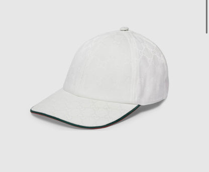 Casquette GG White Monogram