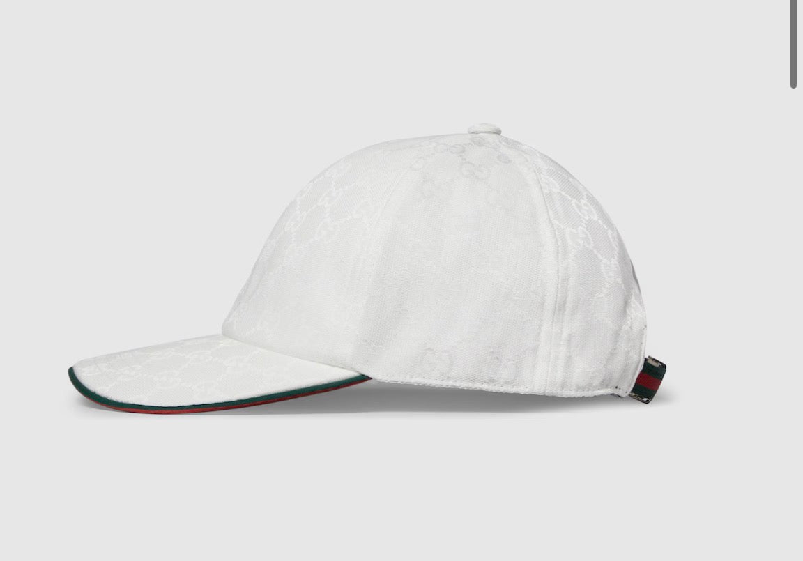 Casquette GG White Monogram