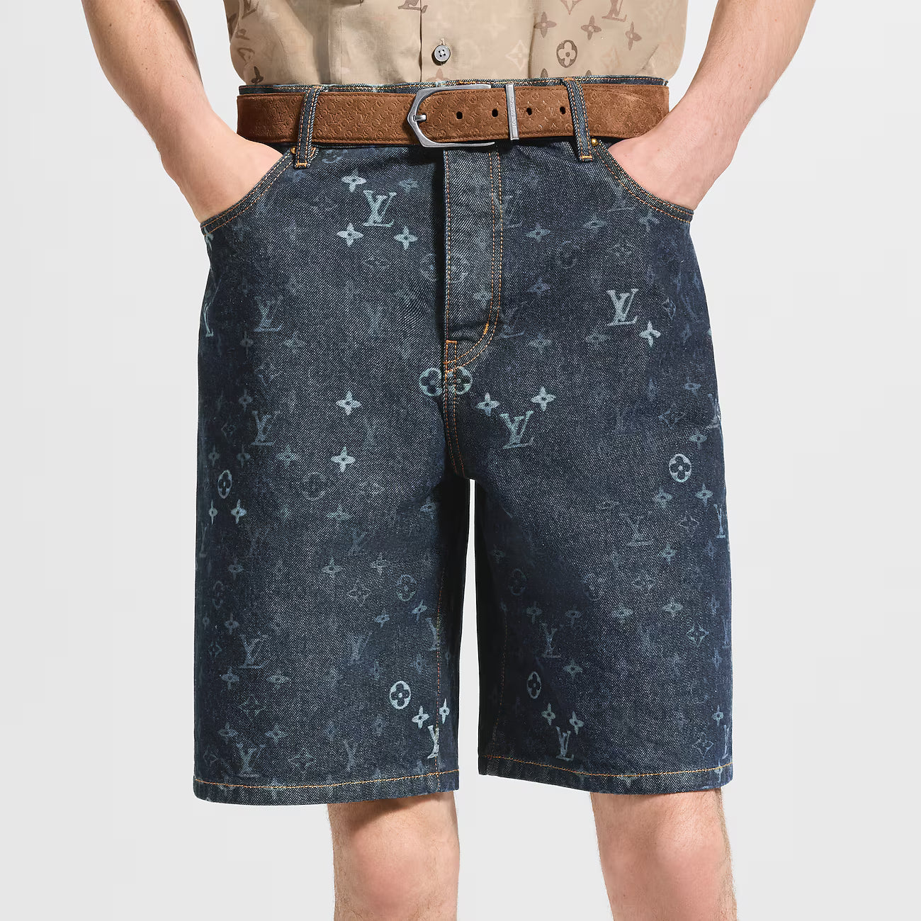Short Denim Monogram