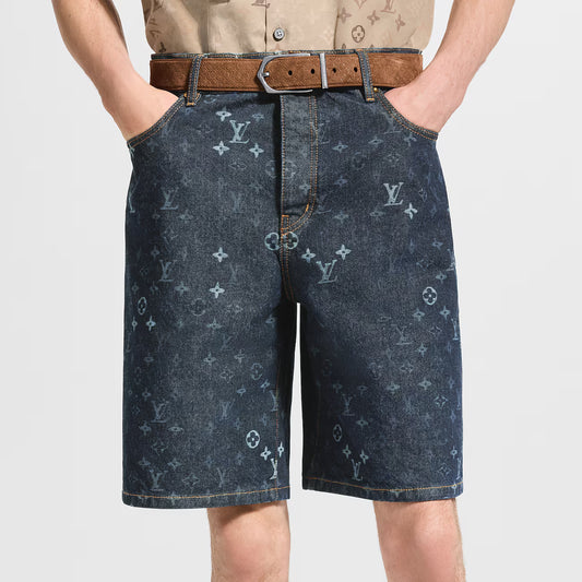 Short Denim Monogram