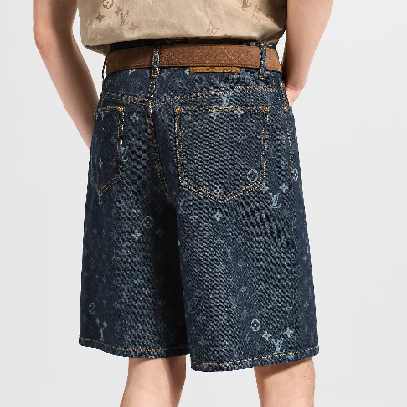 Short Denim Monogram