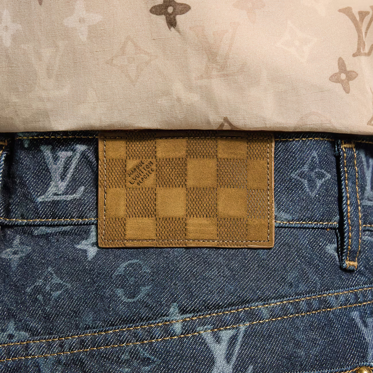 Short Denim Monogram