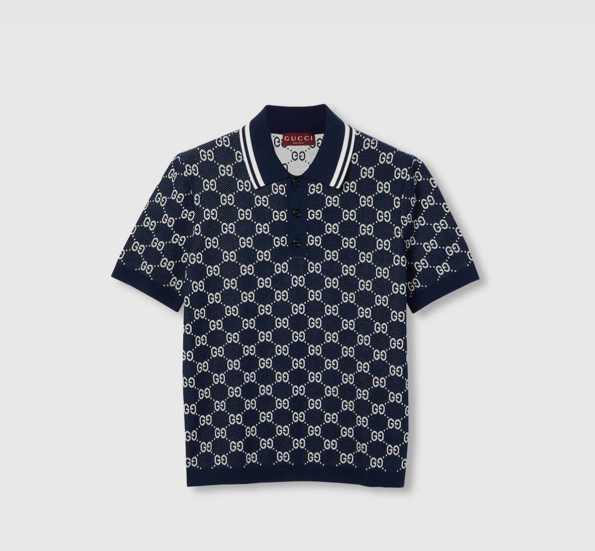 Polo en Maille Jacquard
