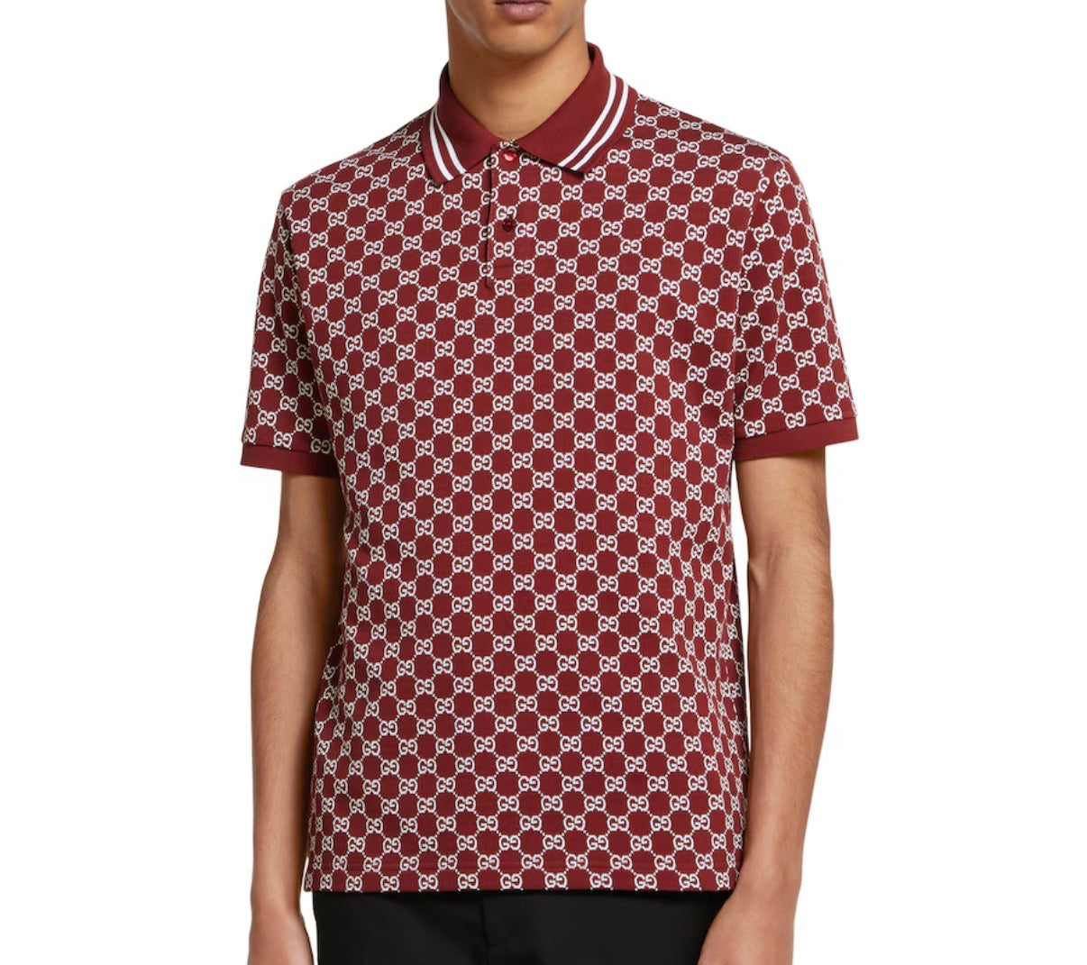 Polo en Maille Jacquard