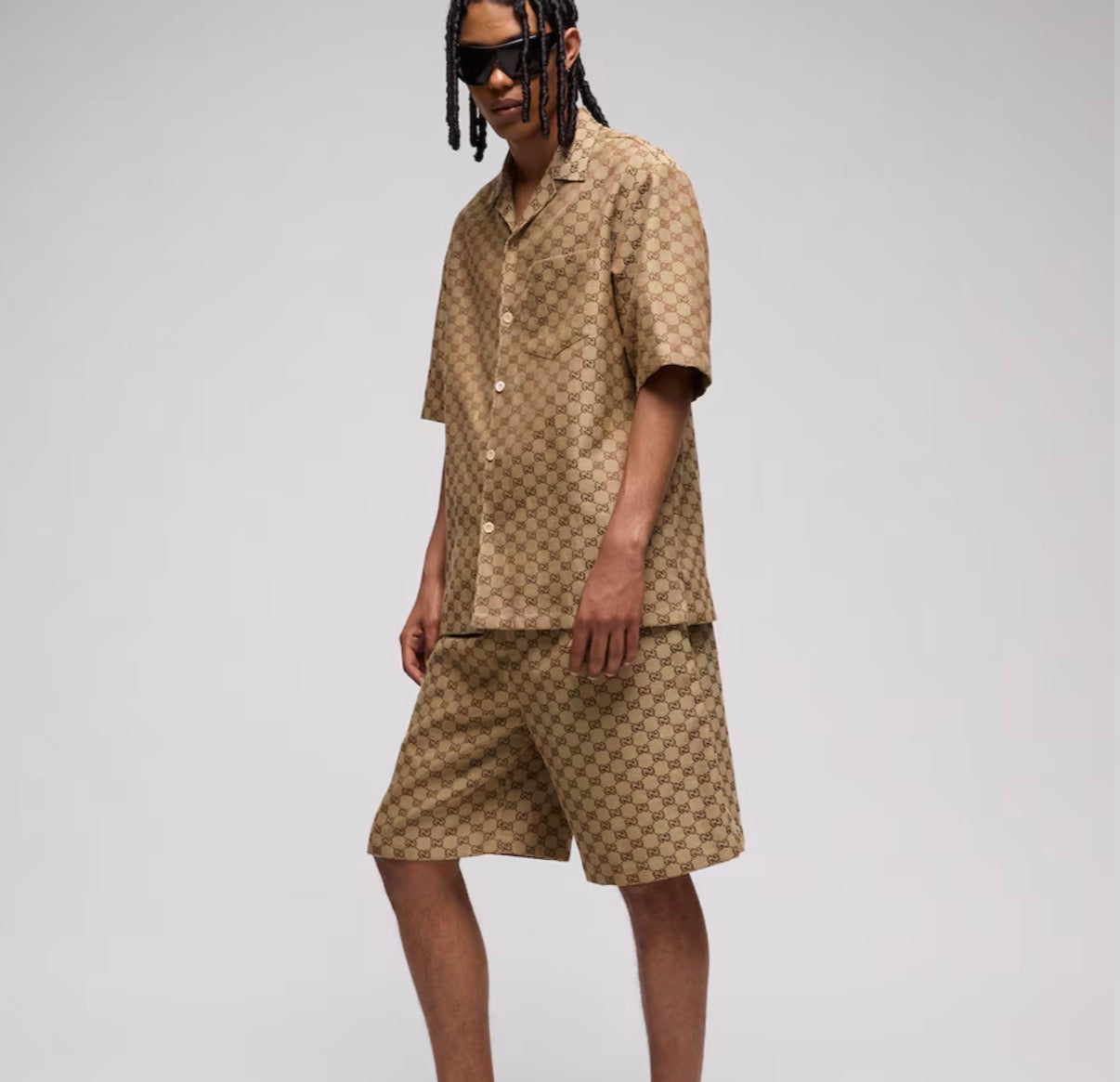 Chemise GG Supreme en Toile/Lin