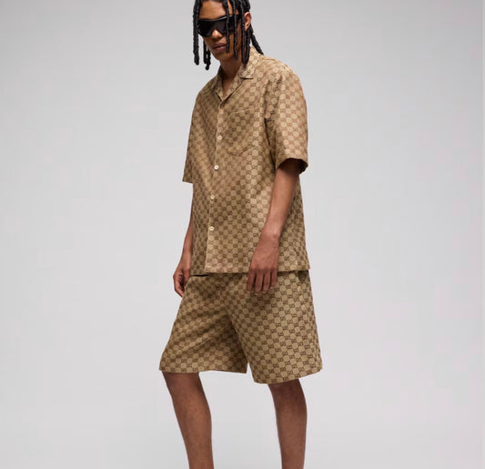 Chemise GG Supreme en Toile/Lin