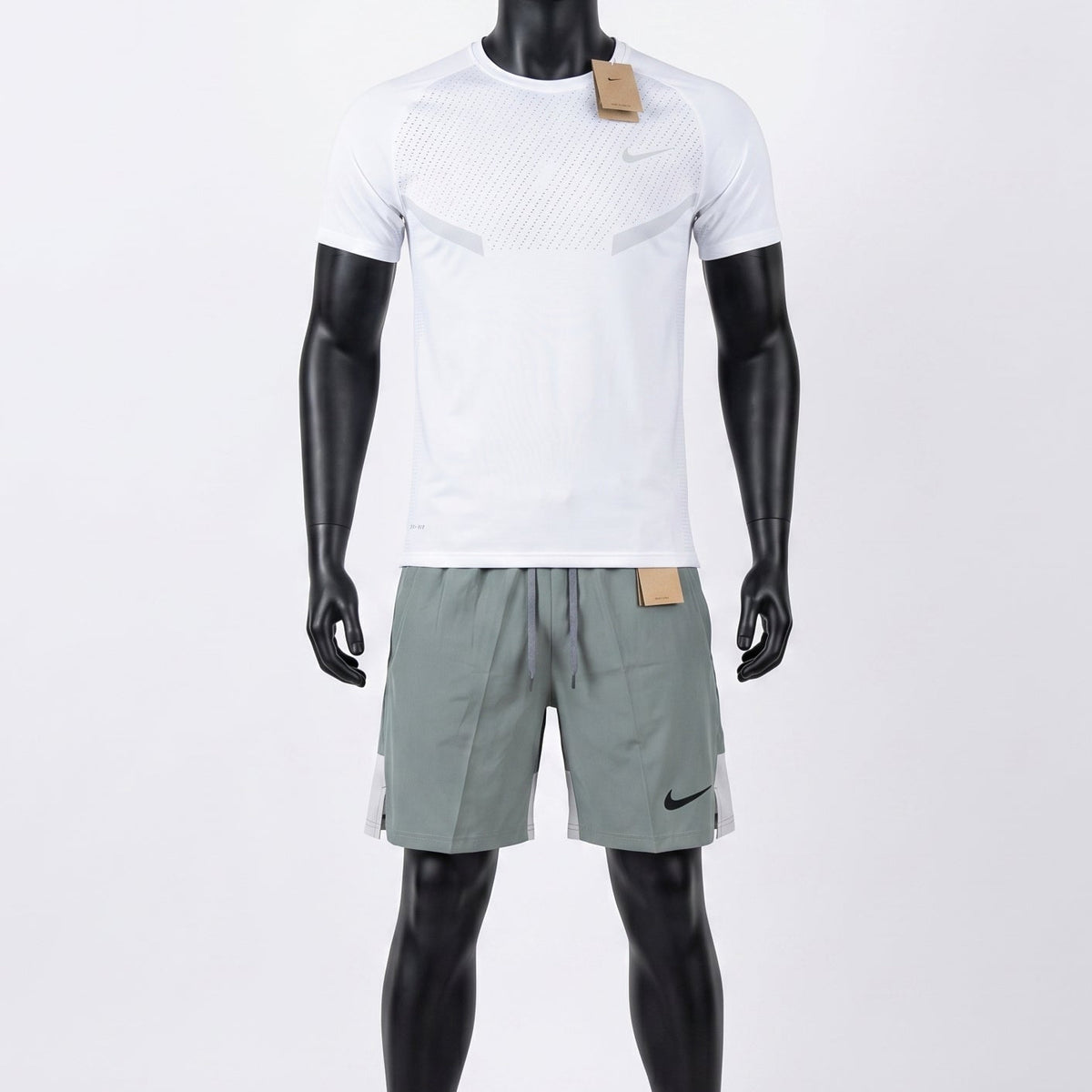 Ensemble Running Gris/Blanc — Nike