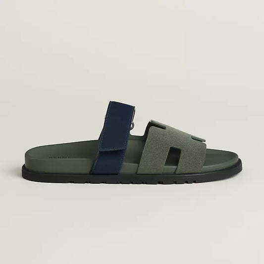 Sandales Chypre Vert Véronèse/Bleu Marine