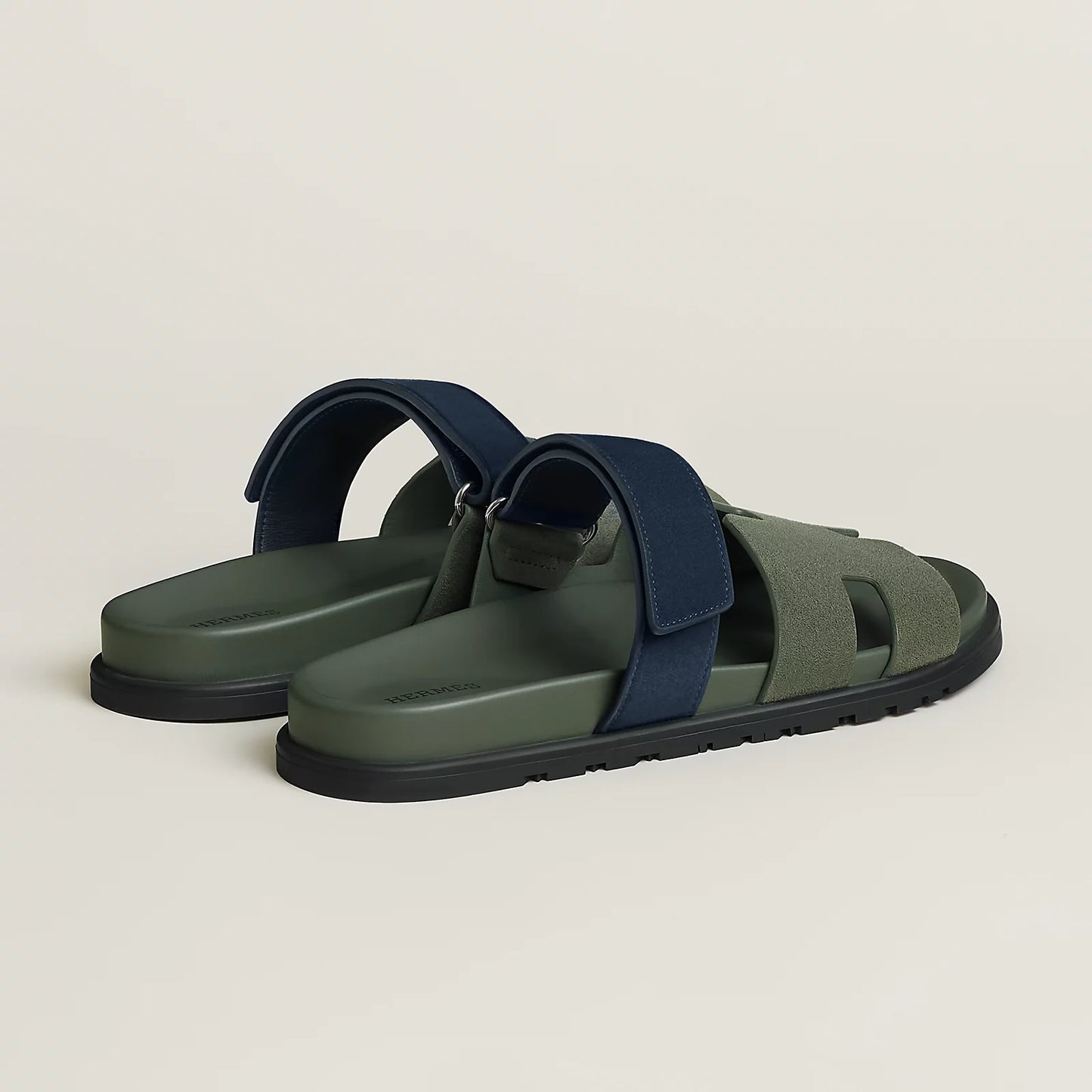 Sandales Chypre Vert Véronèse/Bleu Marine
