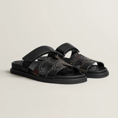 Sandales Chypre Noir Monogram