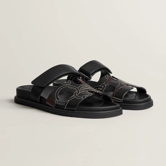 Sandales Chypre Noir Monogram