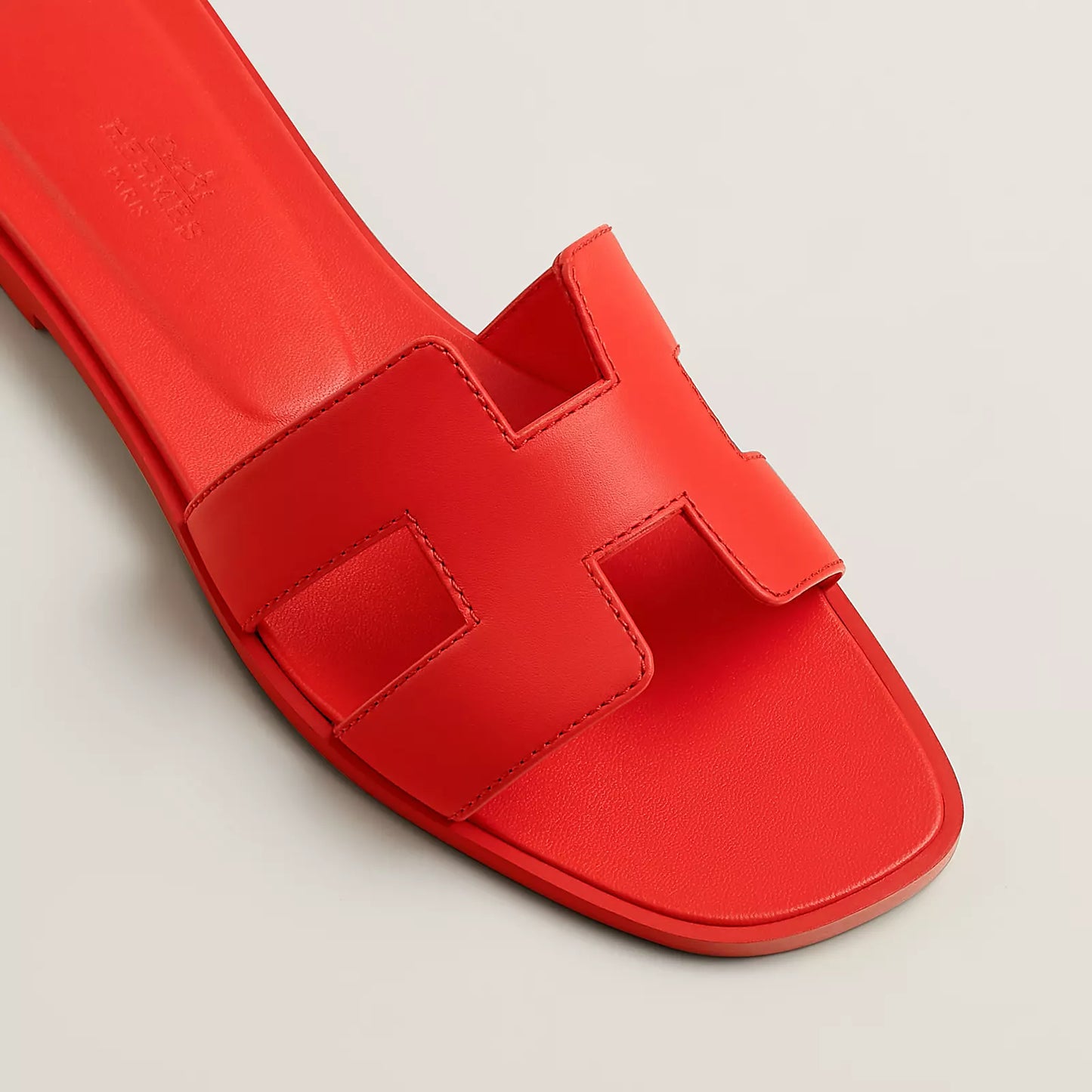 Claquettes Oran - Rouge Grenadine