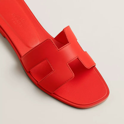 Claquettes Oran - Rouge Grenadine