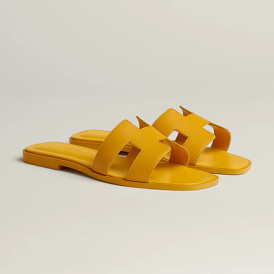 Claquettes Oran - Jaune Topaze