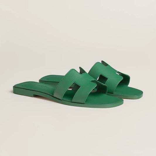 Claquettes Oran - Vert Jungle