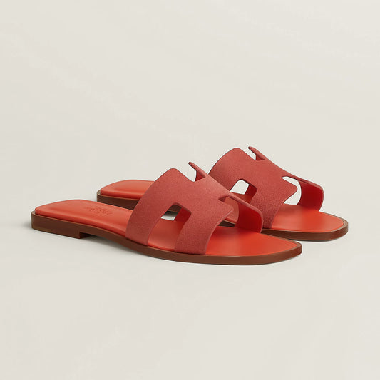 Claquettes Oran - Orange Antique