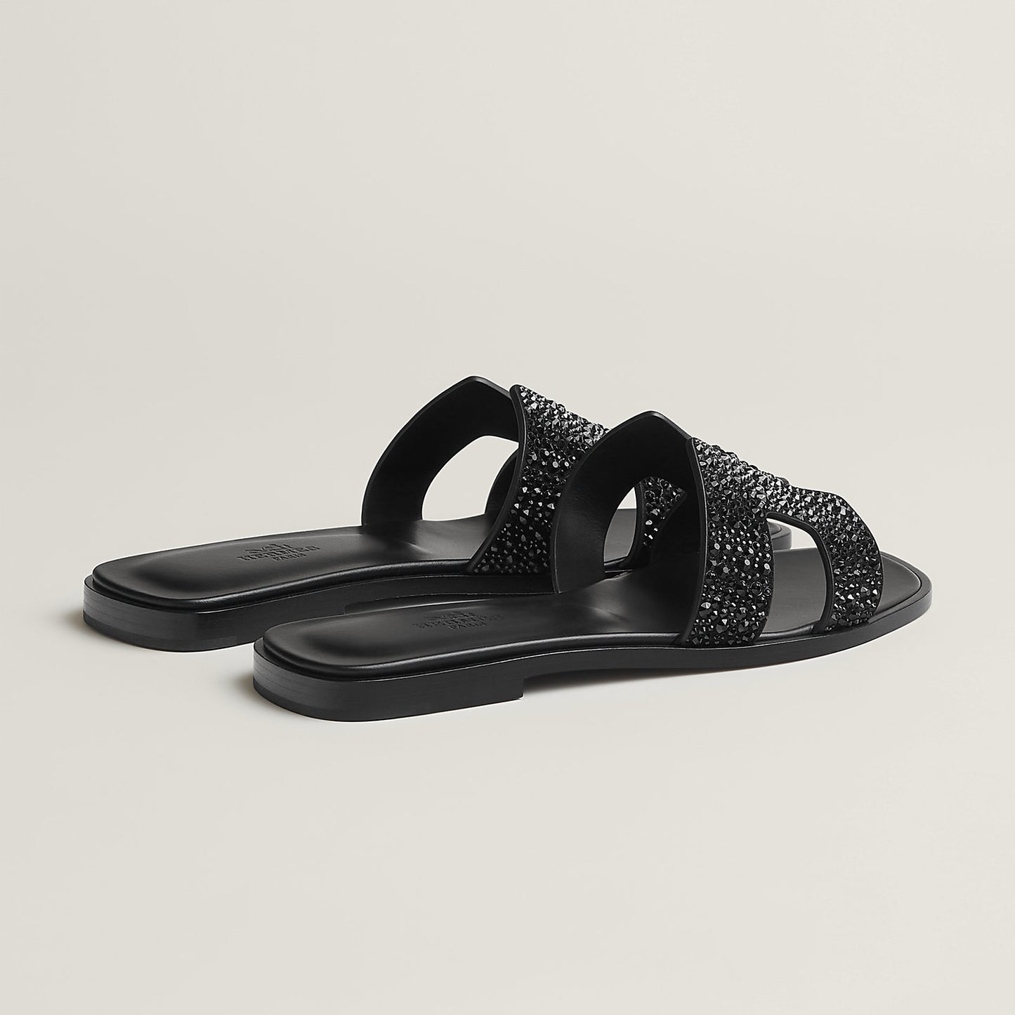 Claquettes Oran - Black Swarovski