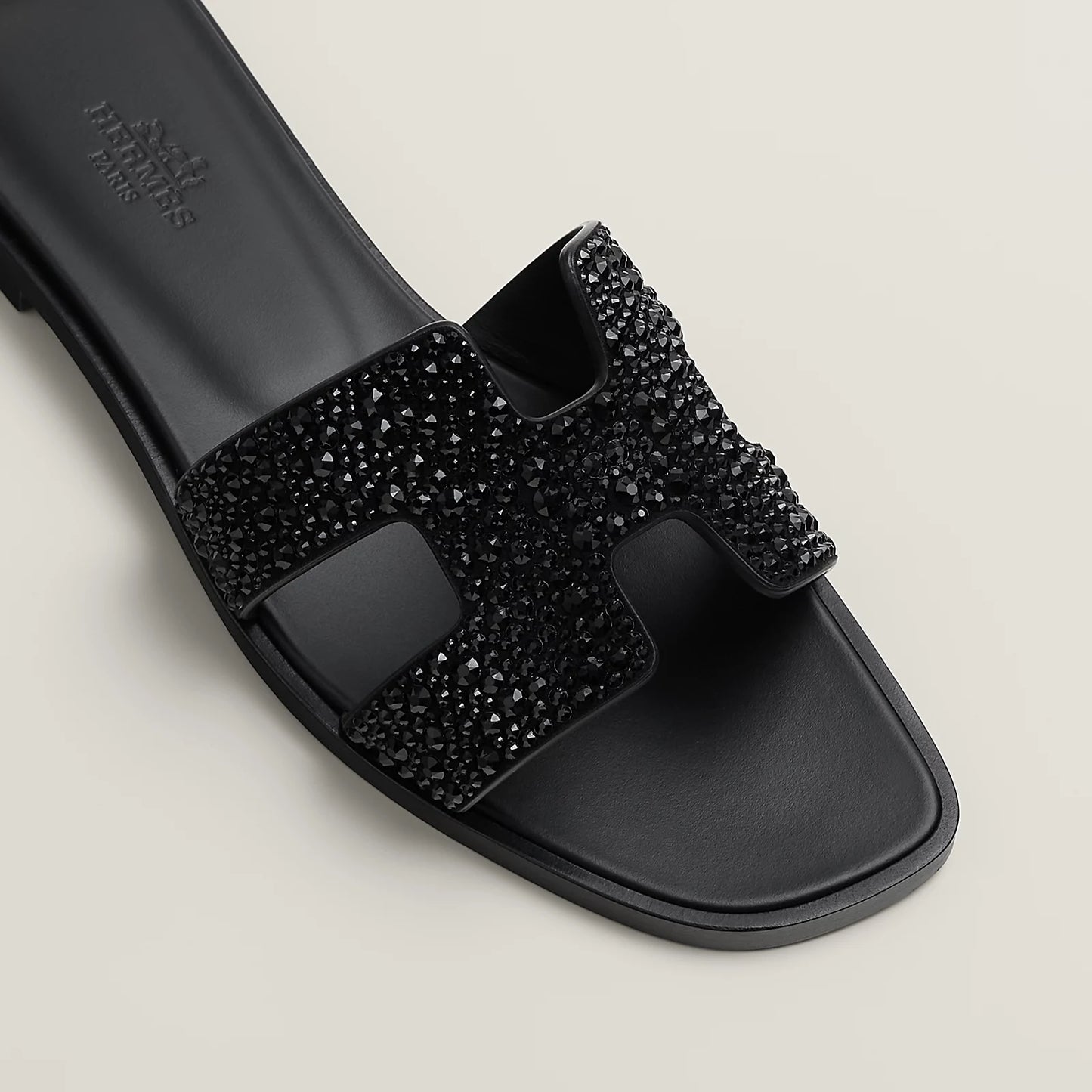 Claquettes Oran - Black Swarovski