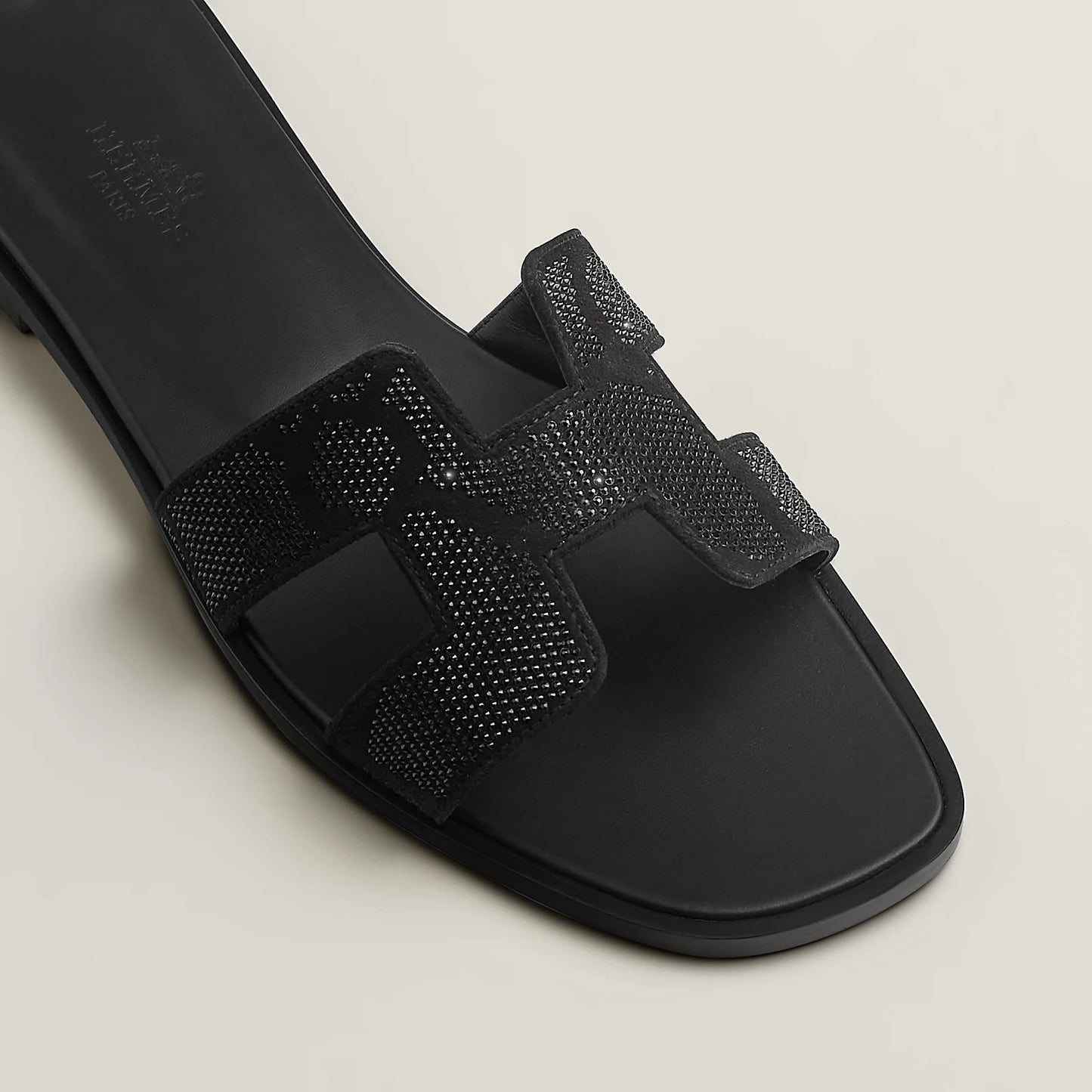 Claquettes Oran - Noir Imprimé Numérique