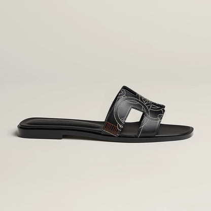 Claquettes Oran - Black Monogram