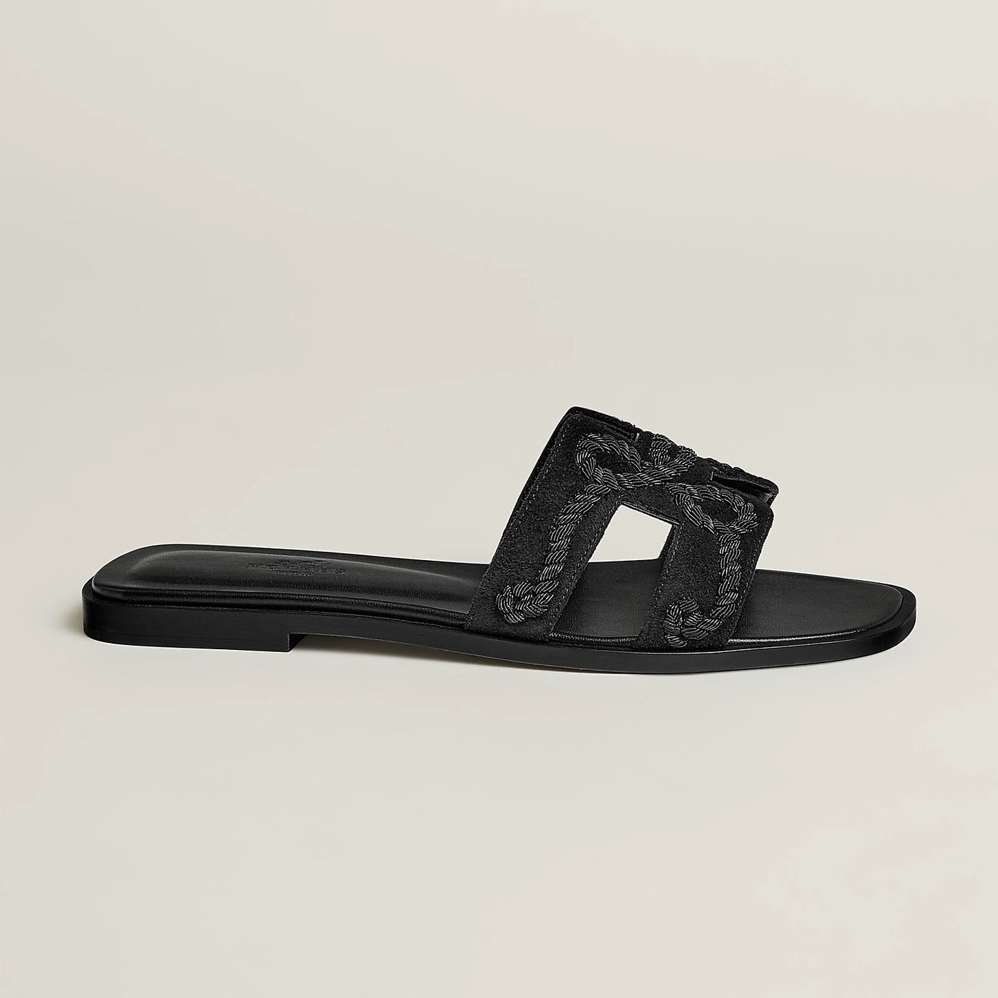 Claquettes Oran - Black Cord