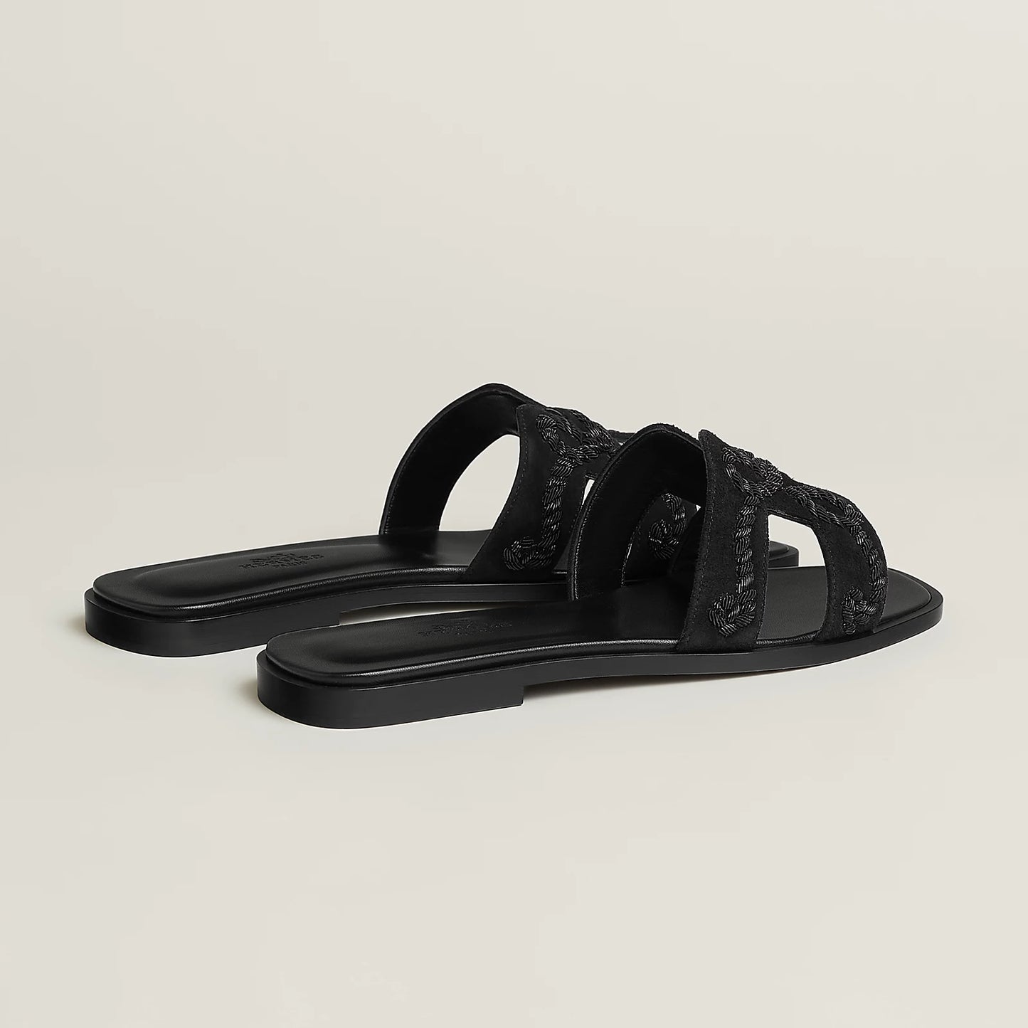 Claquettes Oran - Black Cord