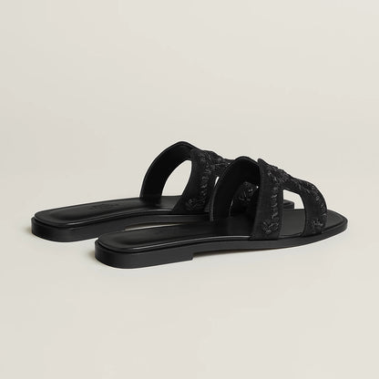 Claquettes Oran - Black Cord