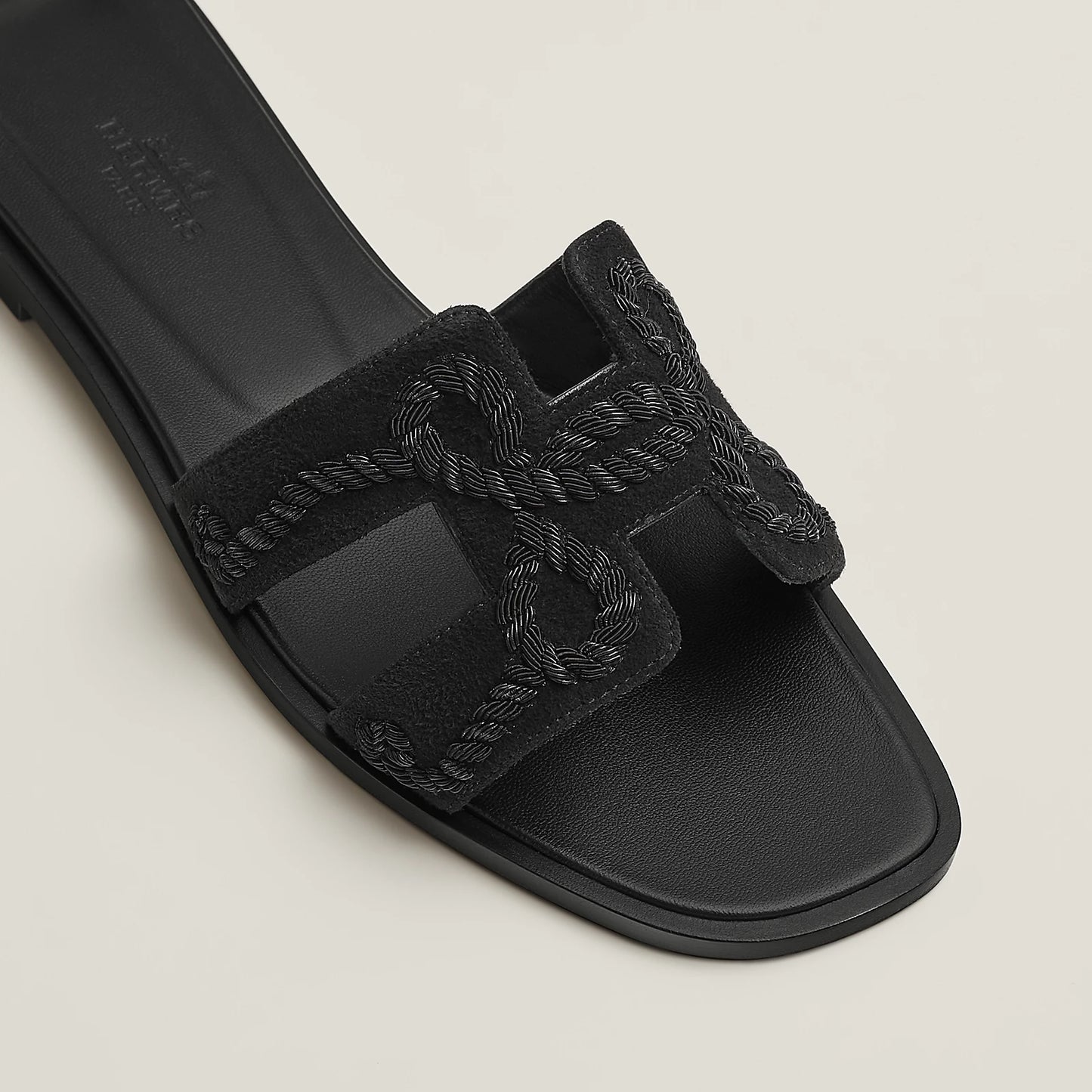 Claquettes Oran - Black Cord