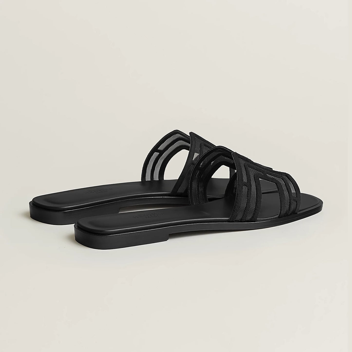 Claquettes Oran - Black Dentelle