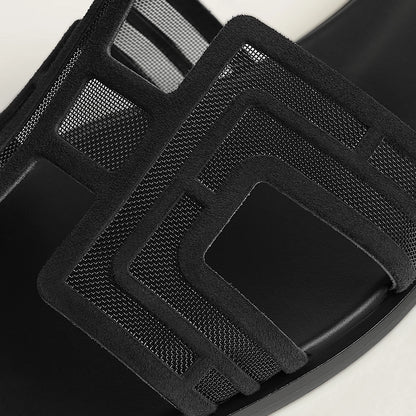 Claquettes Oran - Black Dentelle