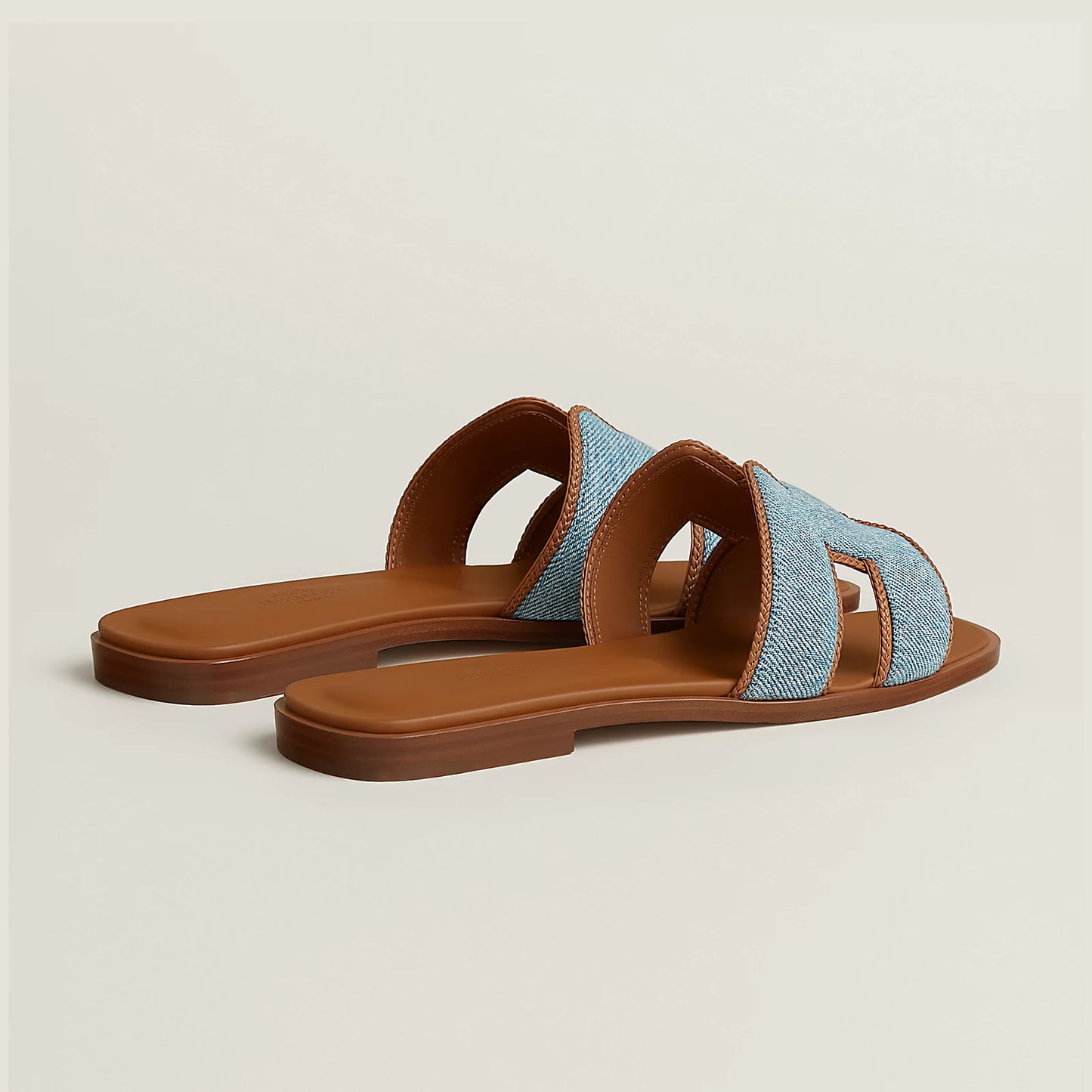 Claquettes Oran - Bleu Jean Liseré