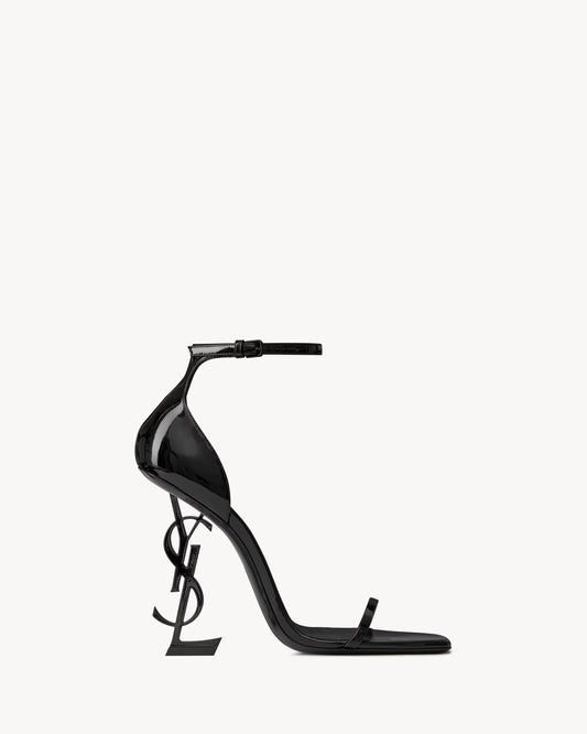 Talons YSL Opyum Noir en Cuir Verni
