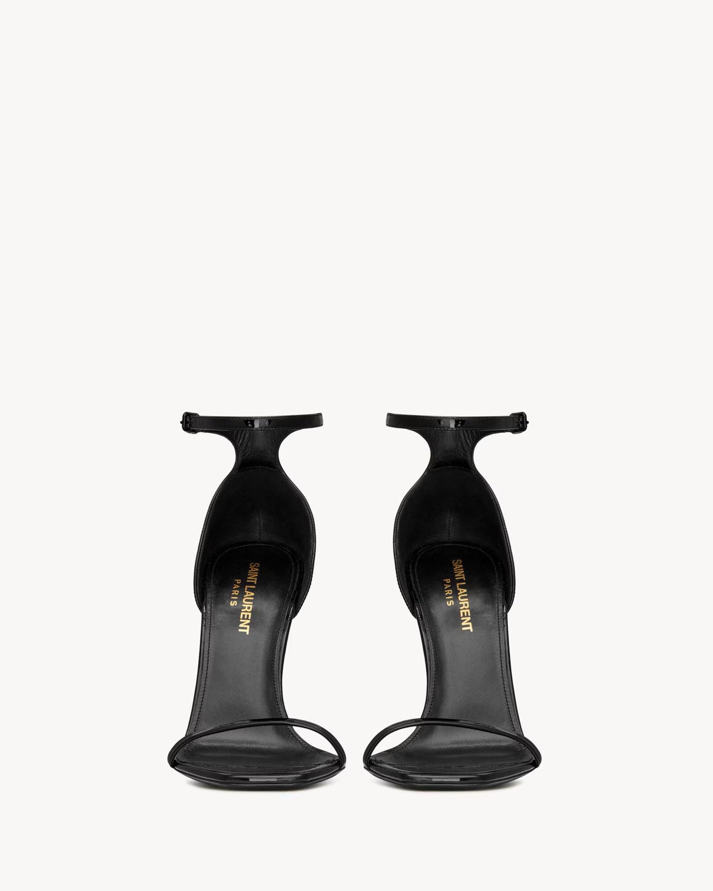 Talons YSL Opyum Noir en Cuir Verni