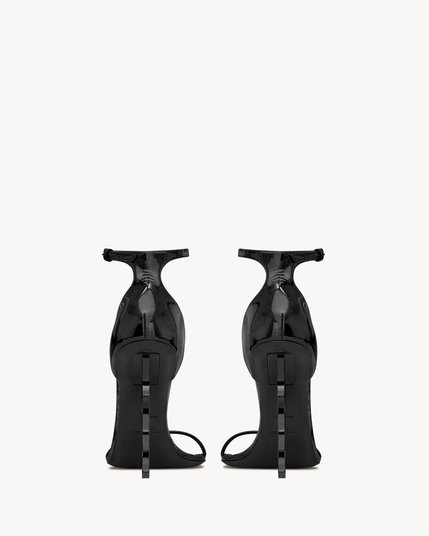 Talons YSL Opyum Noir en Cuir Verni