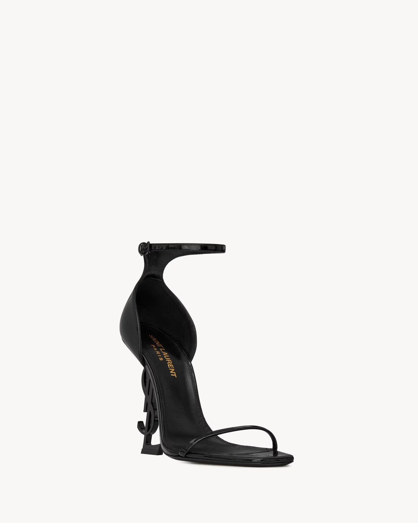 Talons YSL Opyum Noir en Cuir Verni