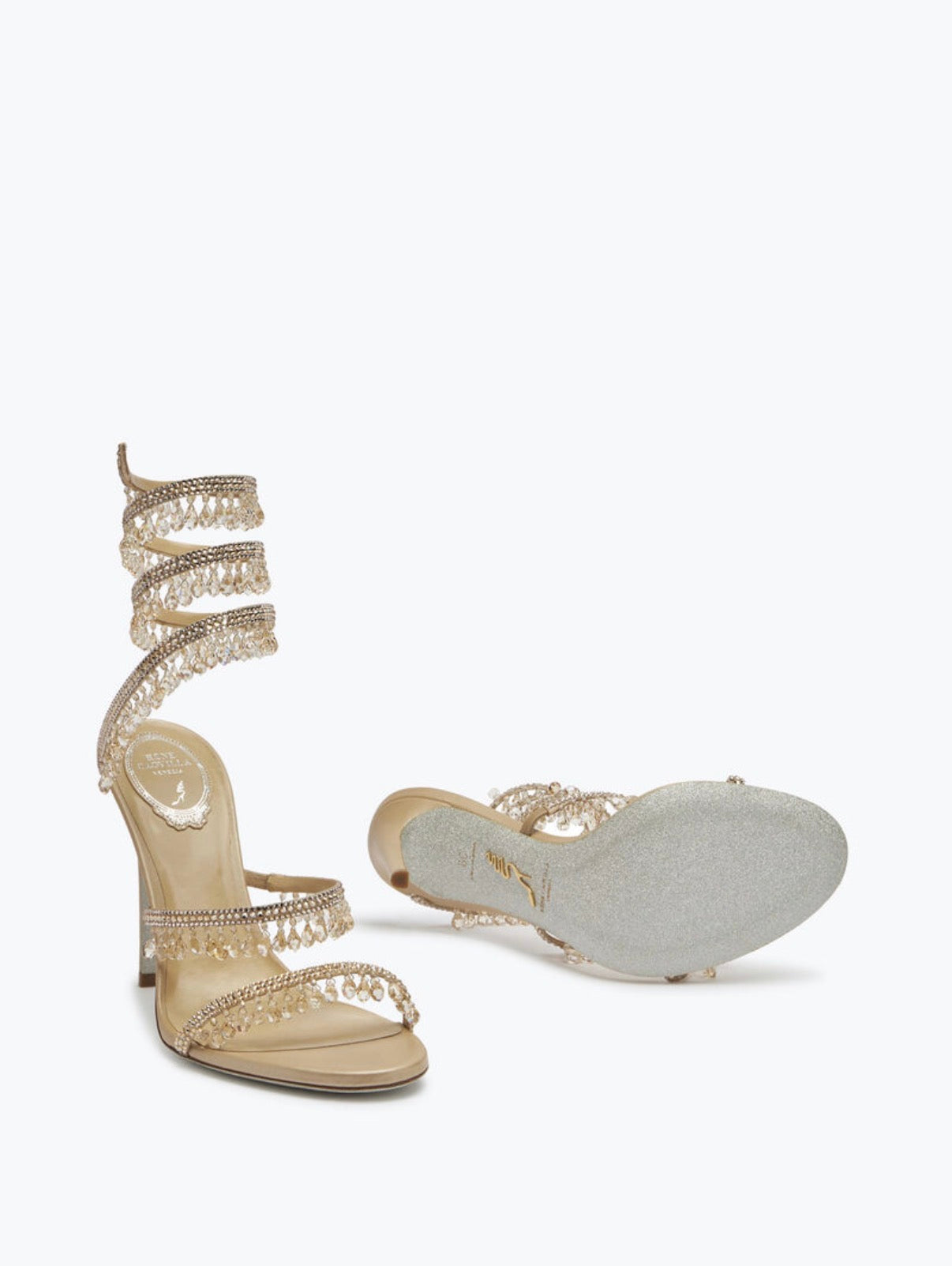 Talons Chandelier Champagne avec Cristaux 105