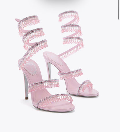 Talons Chandelier Rose Bonbon