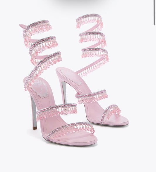 Talons Chandelier Rose Bonbon