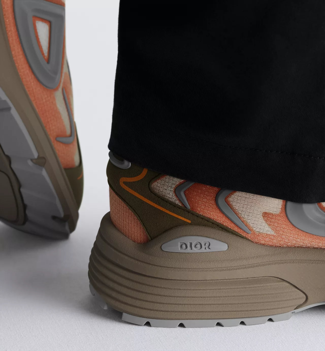 Dior B30 Countdown Tech Sneakers Orange