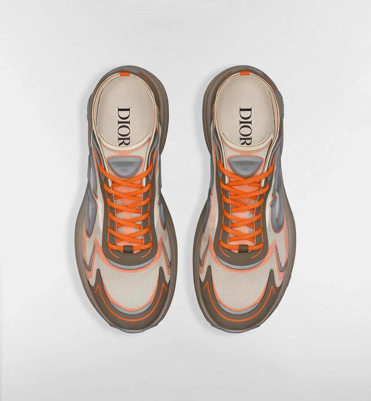 Dior B30 Countdown Tech Sneakers Orange