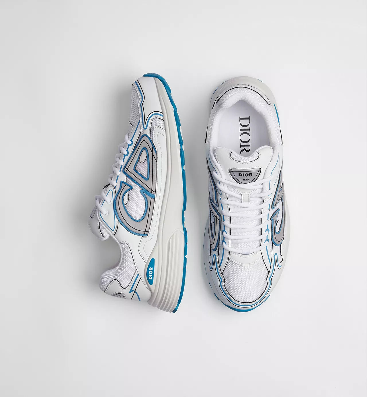 Dior B30 Countdown Sneakers Blanc/Bleu Ciel