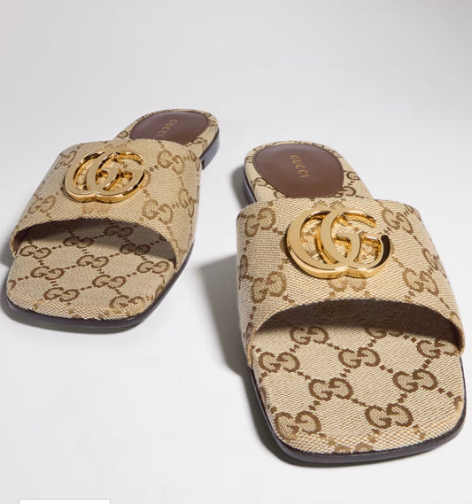 Sandales Mules Monogram Gucci